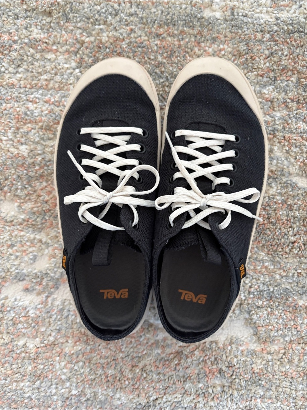 Teva Canvas Sneakers with Cream - 7.5